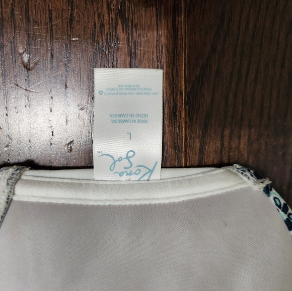 Kona Sol Tankini Bikini Top Blue/White - Large - Picture 7 of 7